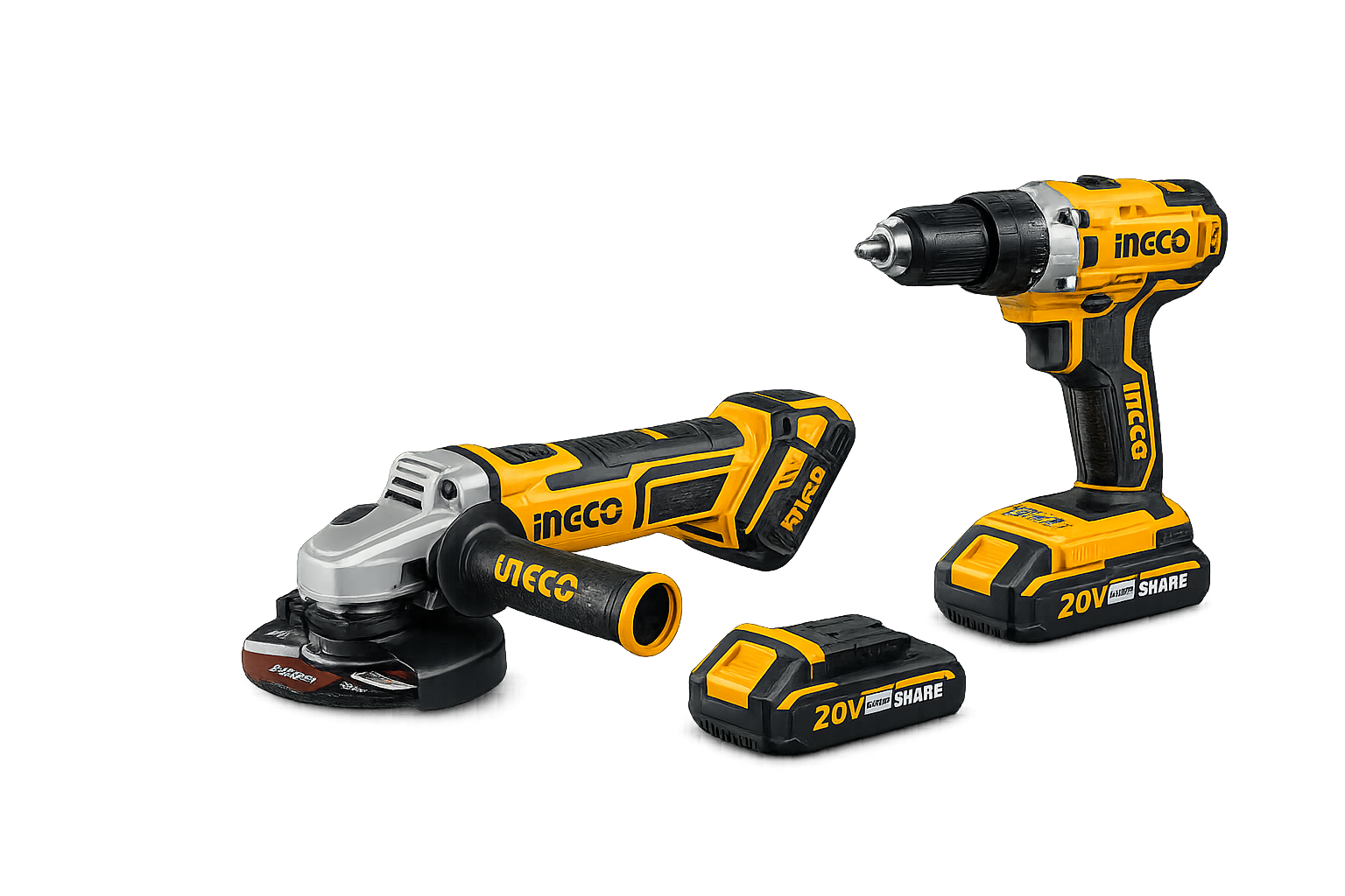INGCO Combo Angle Grinder & Impact Drill