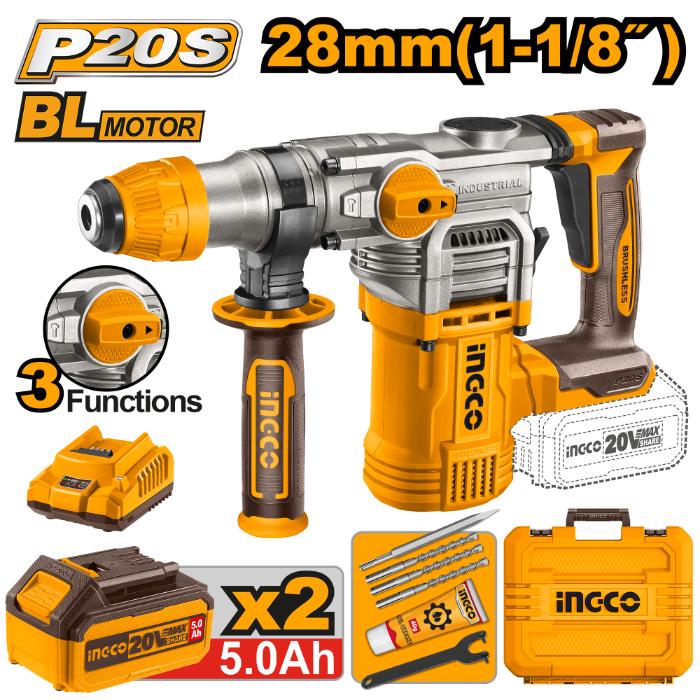 INGCO 20V Lithium-Ion Rotary Hammer