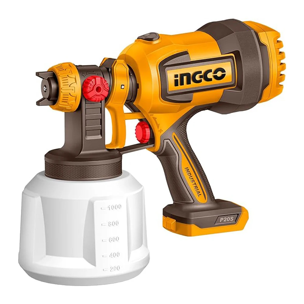 INGCO Spray Gun 800ML 20V PS+C/L