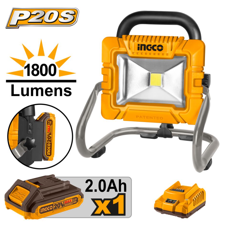 INGCO 20V Lithium-Ion Portable Lamp